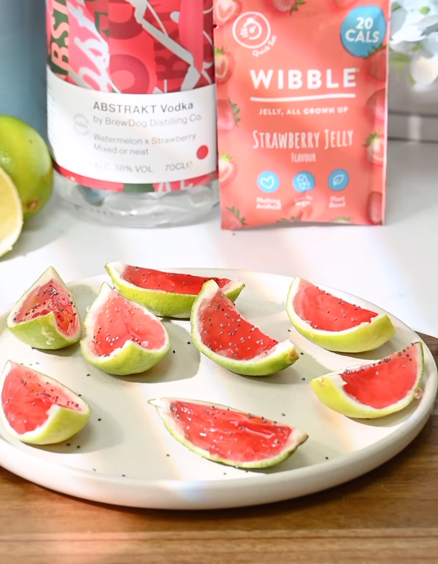 🍉 Watermelon Jelly Lime Shots