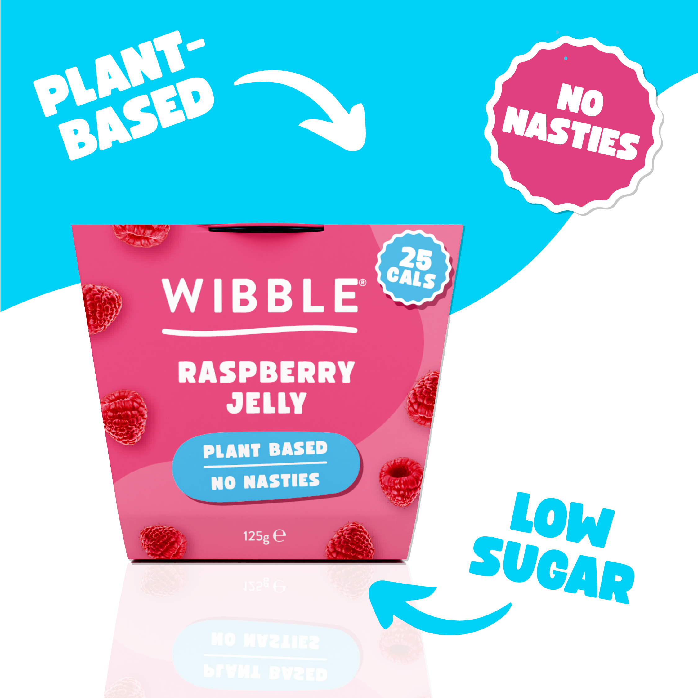 Jelly Pots - Raspberry (12 x 125g)