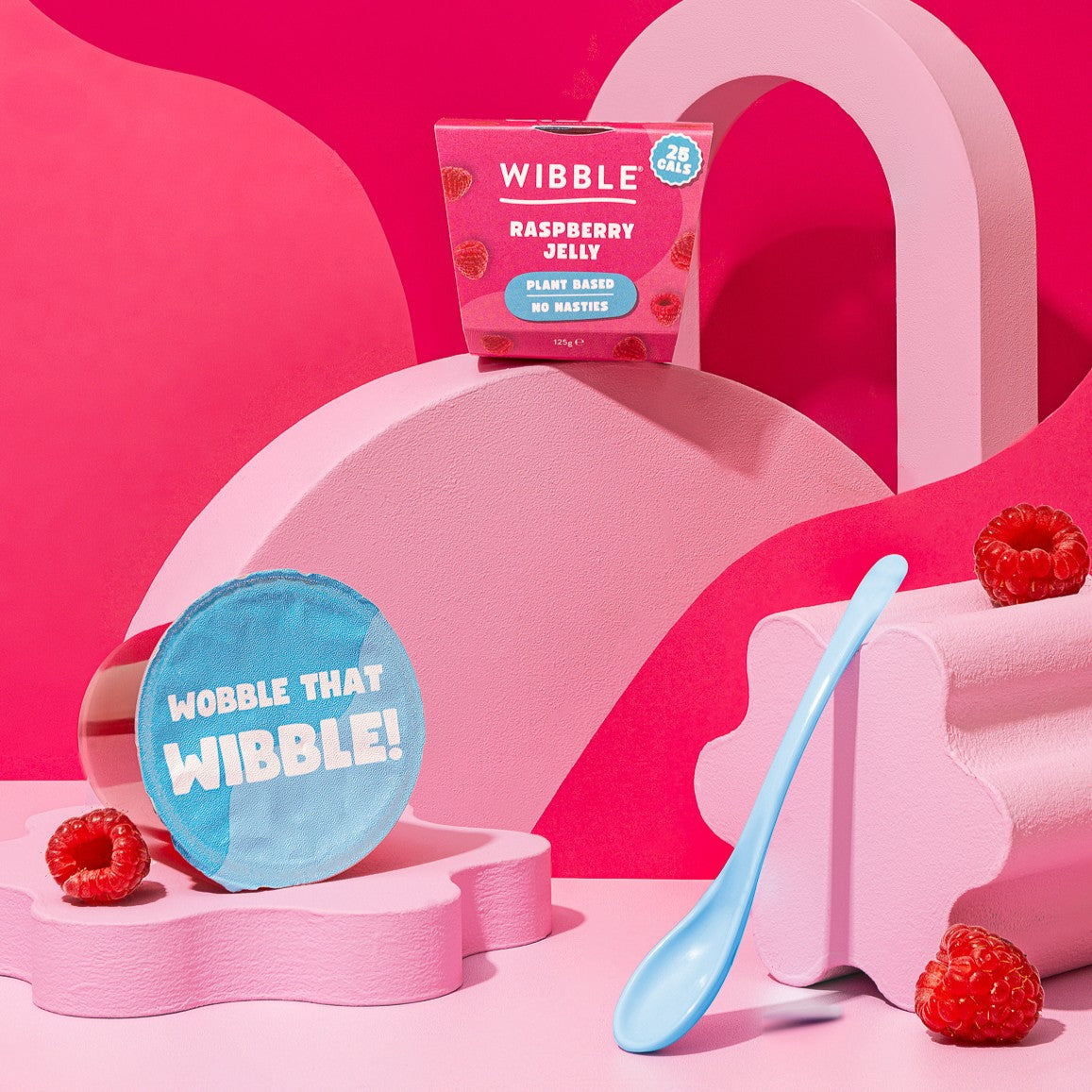 Jelly Pots - Raspberry (12 x 125g)